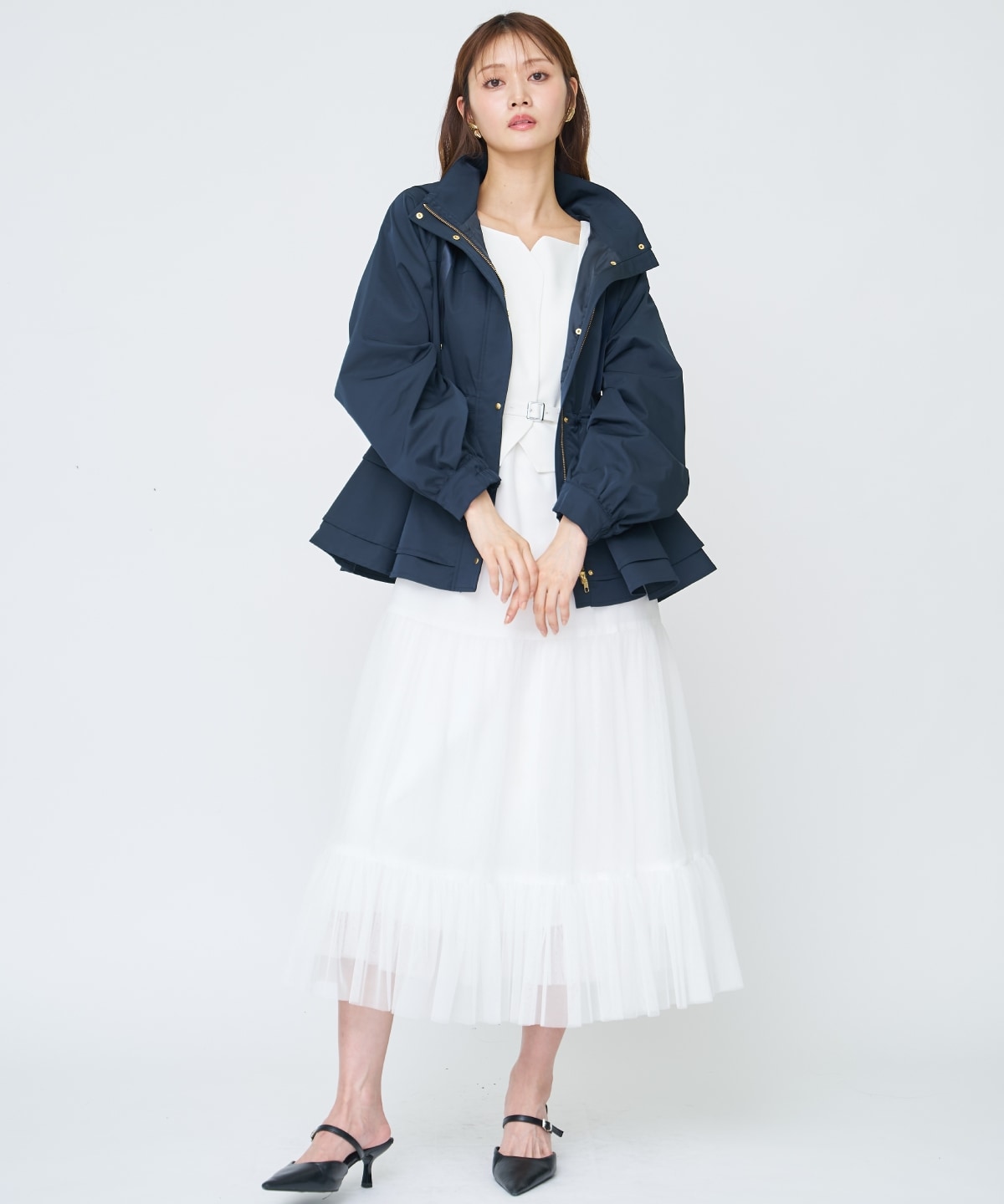 ペプラムマウンテンパーカー