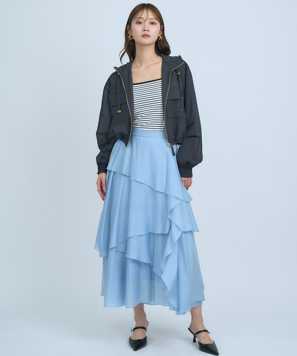 【先行予約受付中】シアーフーディーブルゾン