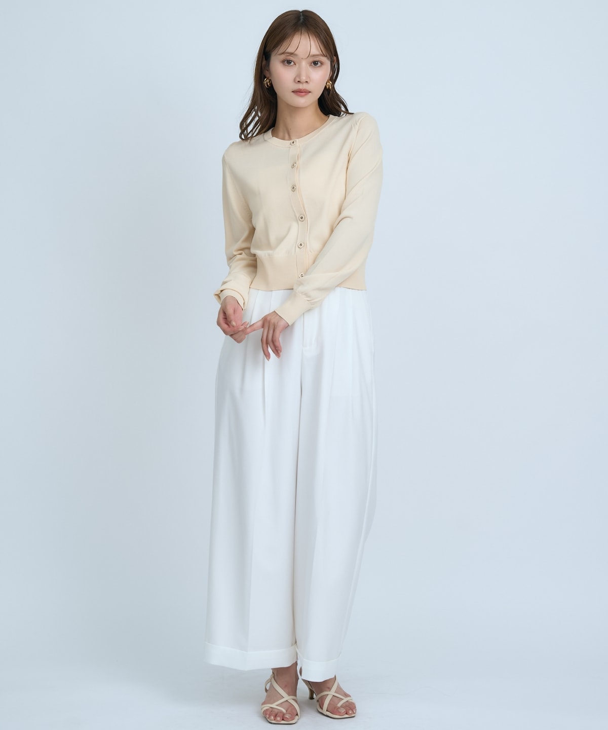 【UVカット】クルーネックカーディガン