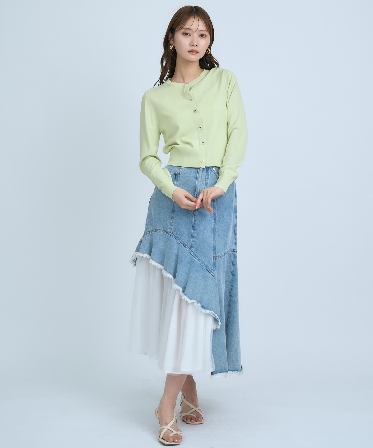 【UVカット】クルーネックカーディガン