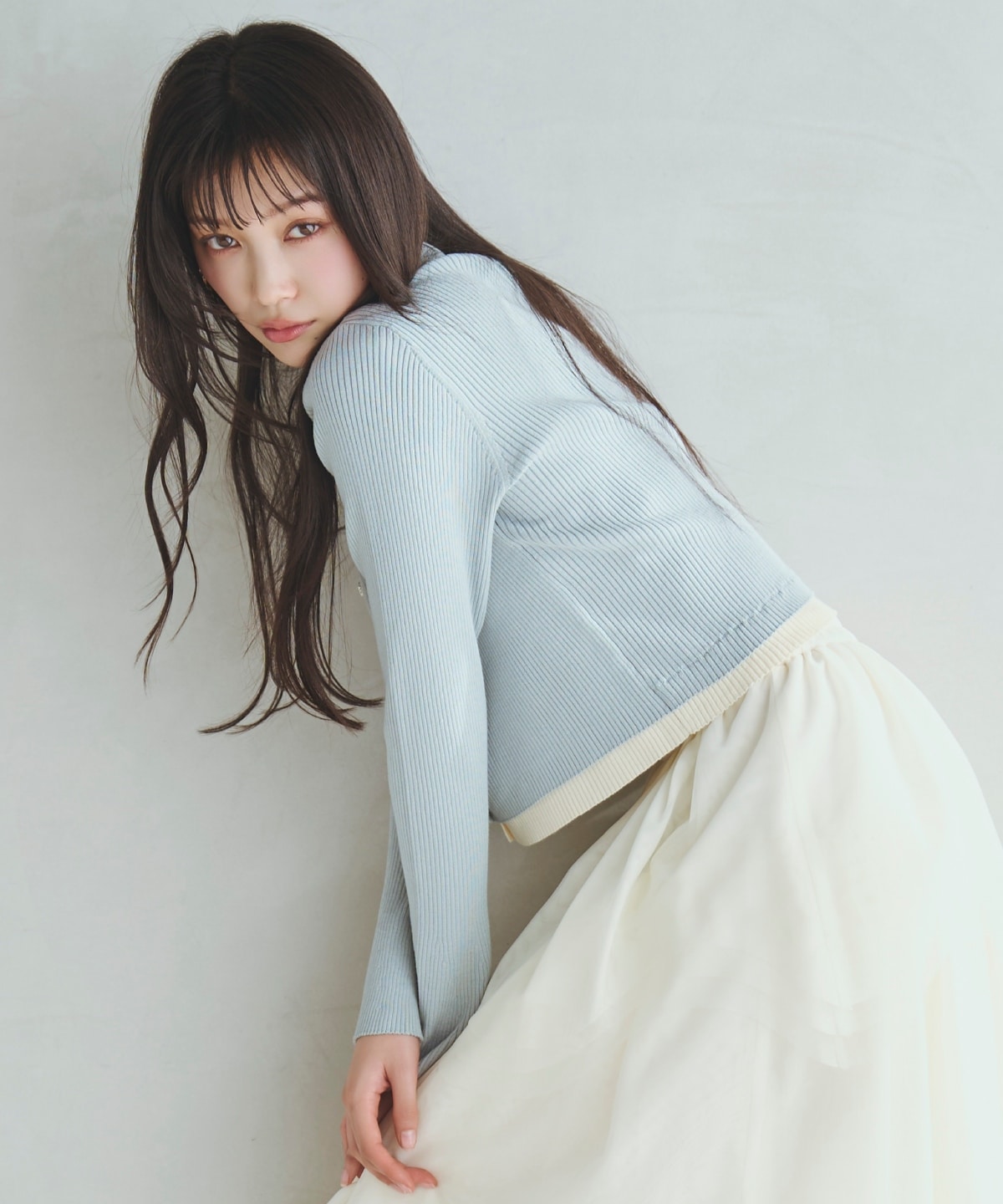 【先行予約受付中】襟付きレイヤード風カーディガン