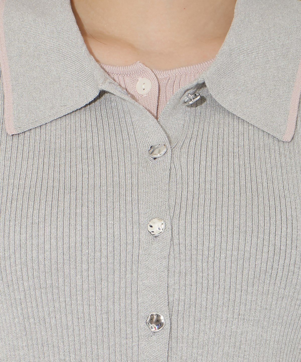 【先行予約受付中】襟付きレイヤード風カーディガン