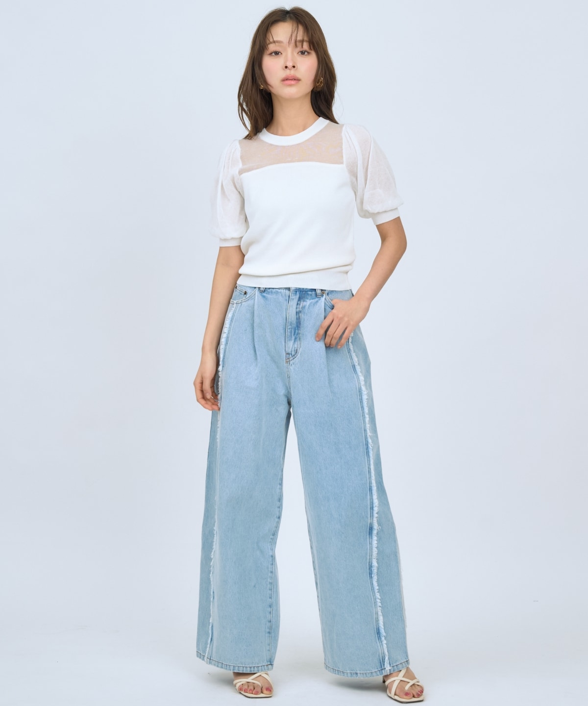 【先行予約受付中】シアーニットクルーネックプルオーバー