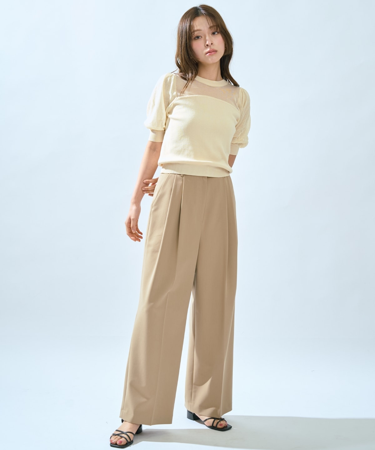 【先行予約受付中】シアーニットクルーネックプルオーバー