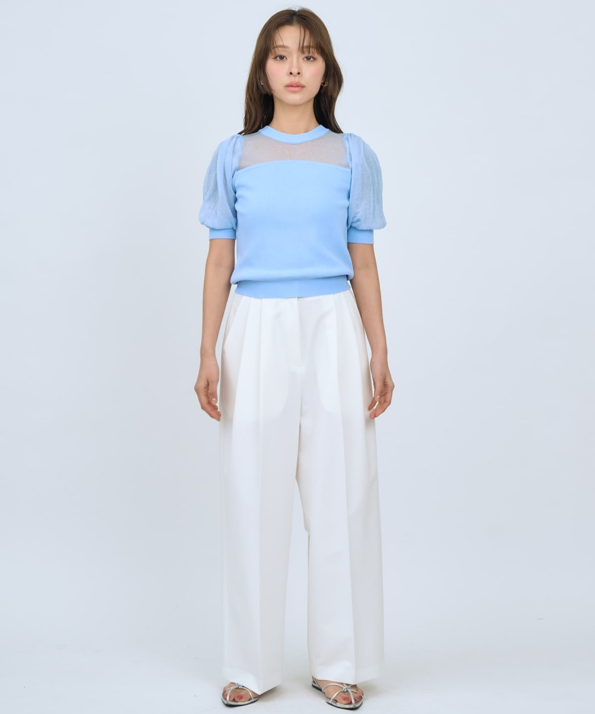 【先行予約受付中】シアーニットクルーネックプルオーバー