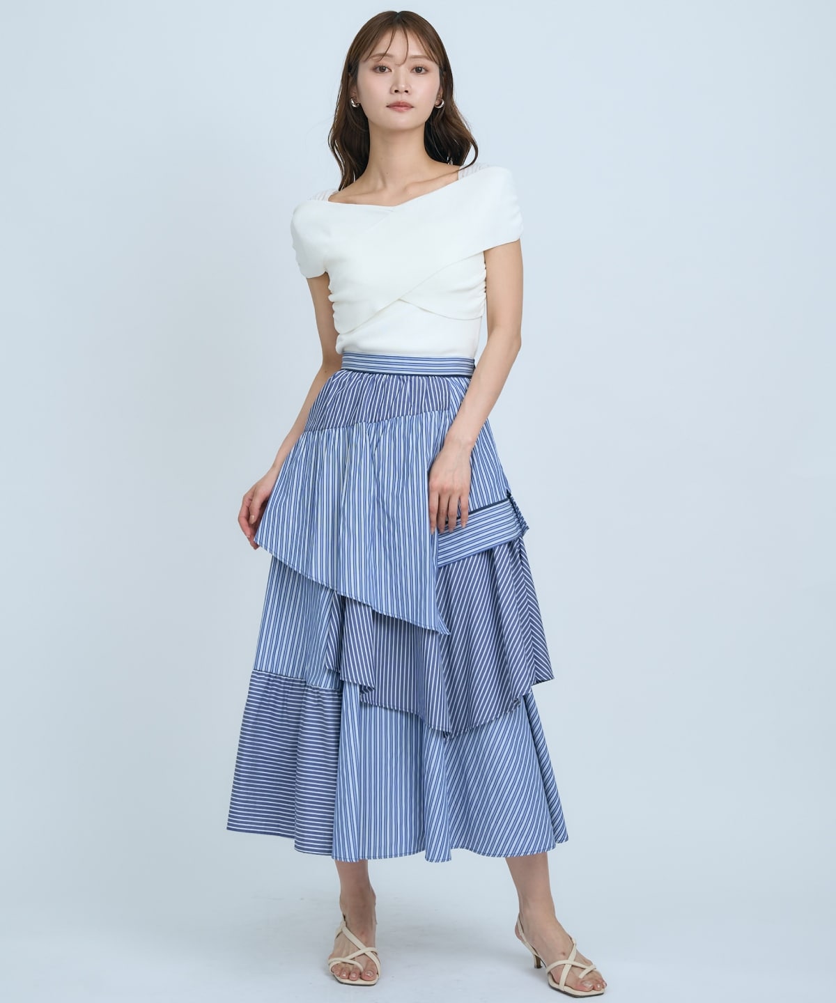 【先行予約受付中】クロスネックオフショルニットプルオーバー