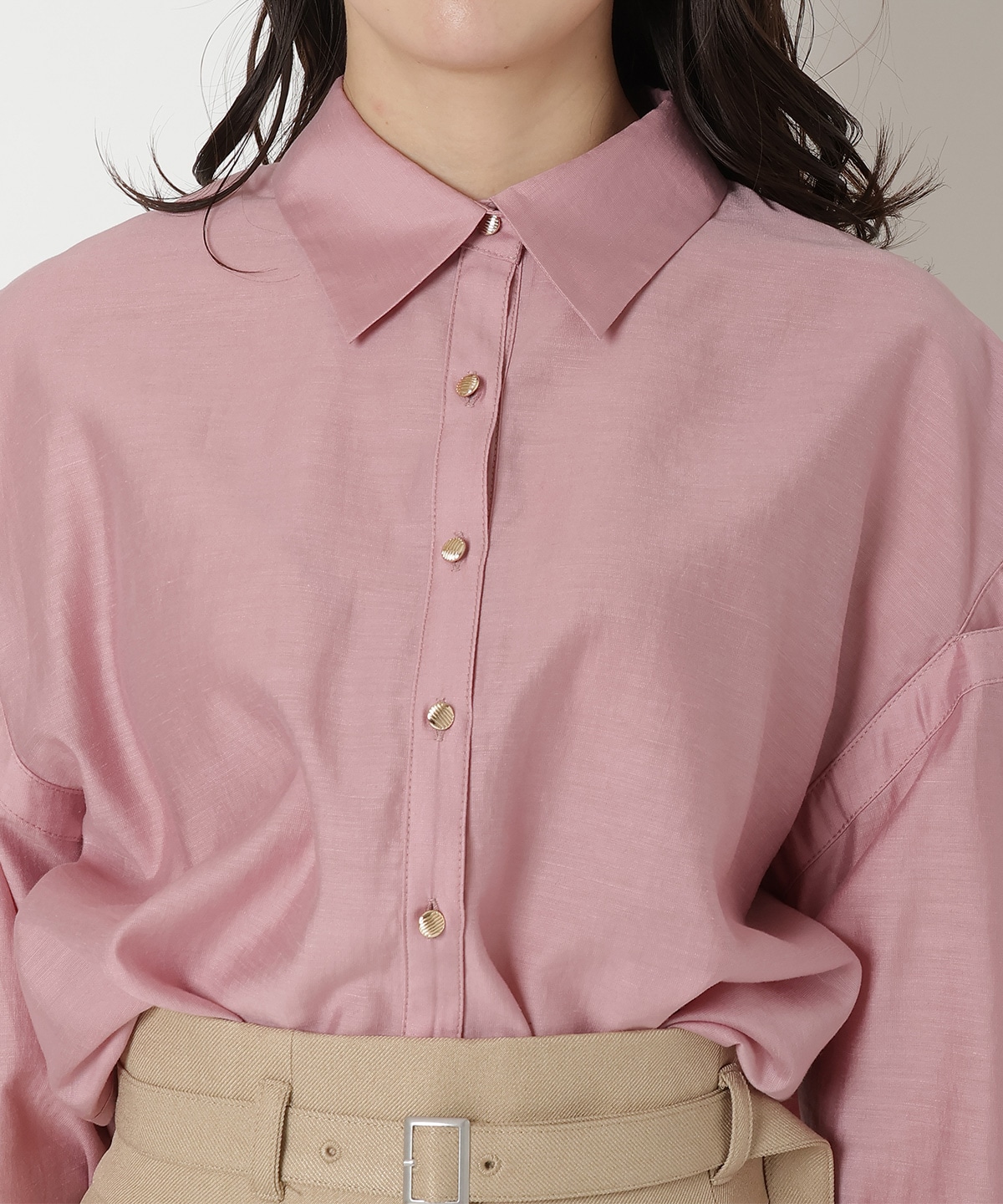 オープンショルダーシャツ