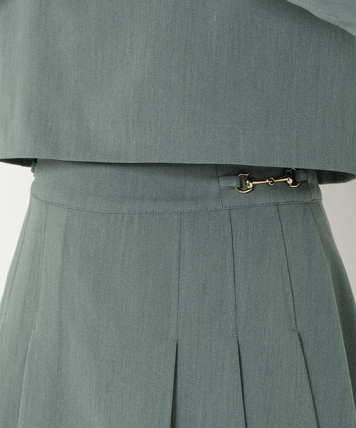 【セットアップ可能】サイドビットプリーツスカパン