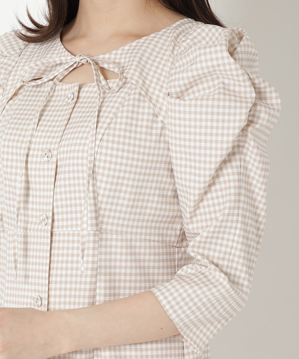 デコルテリボンあきマーメイドワンピース