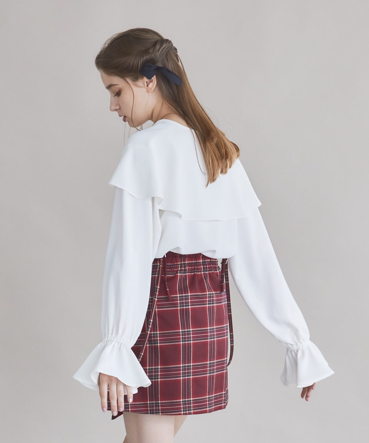 ２wayビッグカラーブラウス