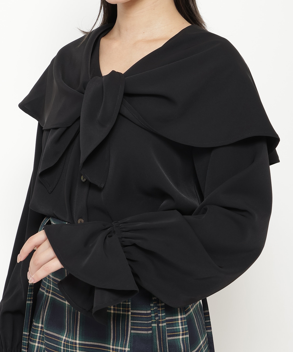 ２wayビッグカラーブラウス