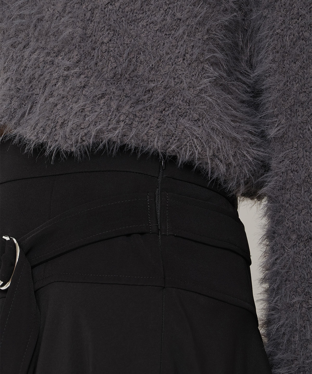 コンビネーションアシメプリーツスカート