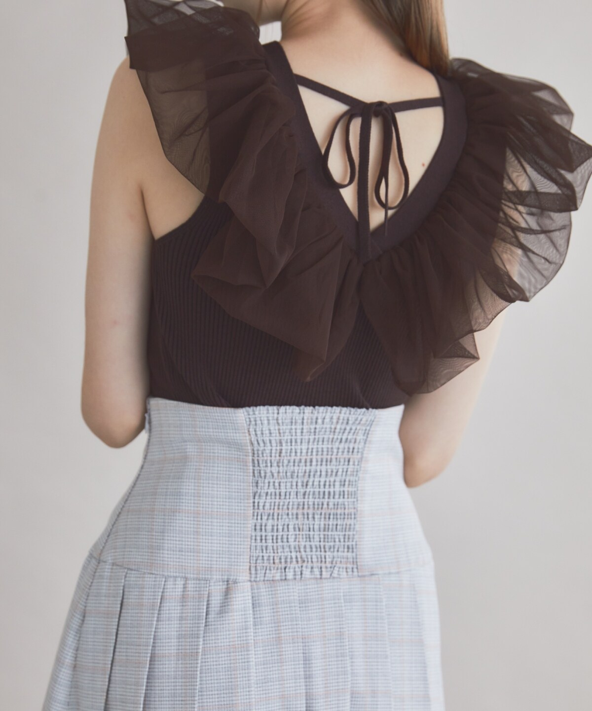 ロースイッチングプリーツスカート