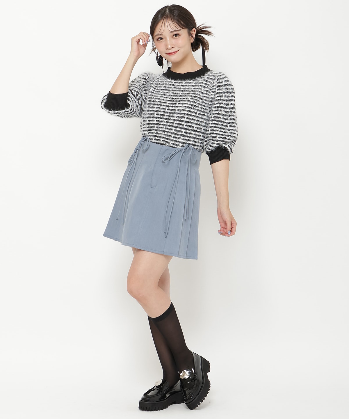 ダブルリボンミニスカート