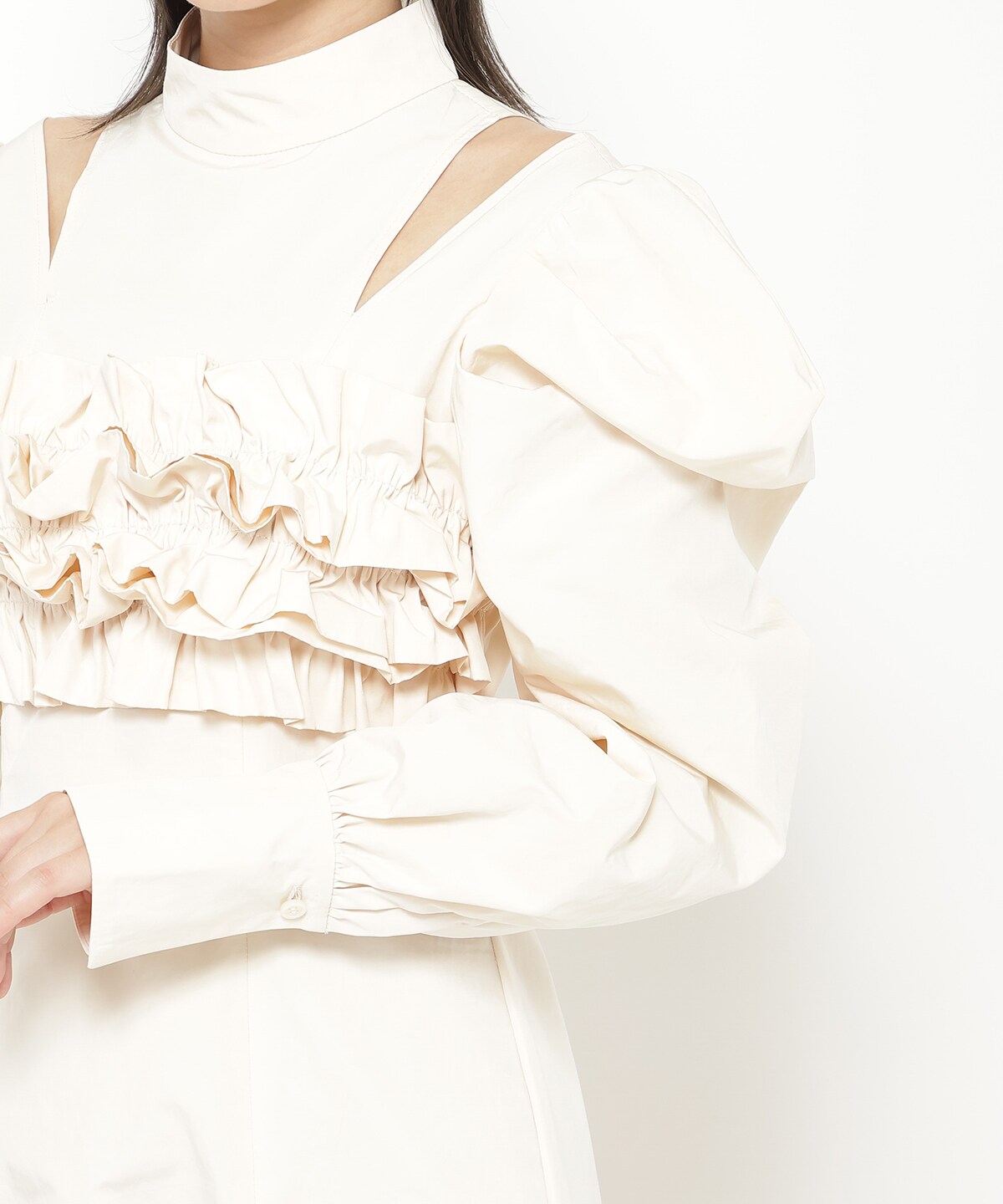 フリルドロストワンピース