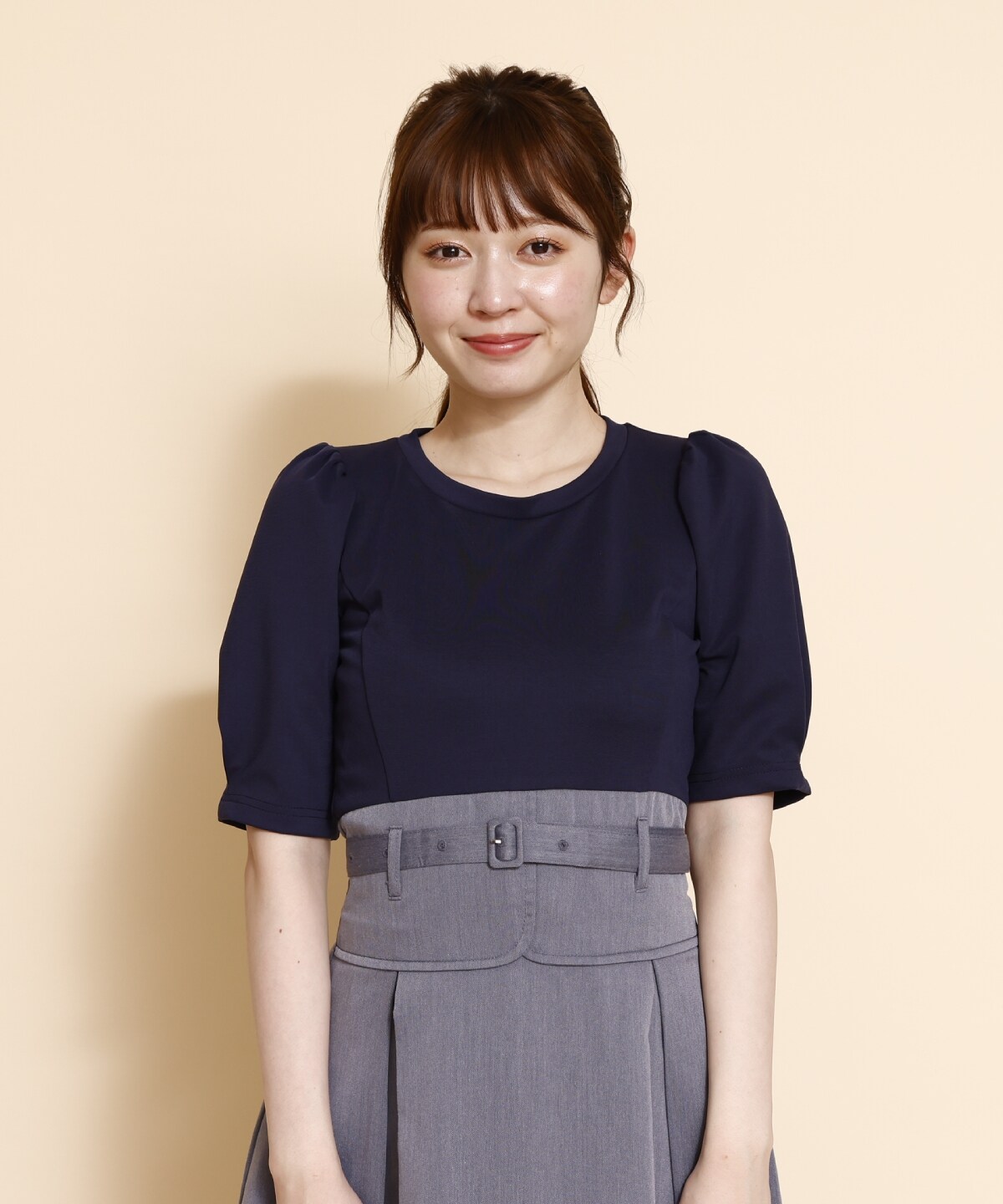 コルセットデザインドッキングワンピース