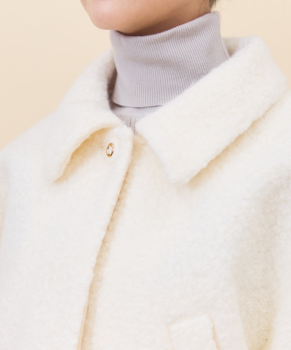 【セットアップ可能】ブークレショートコート