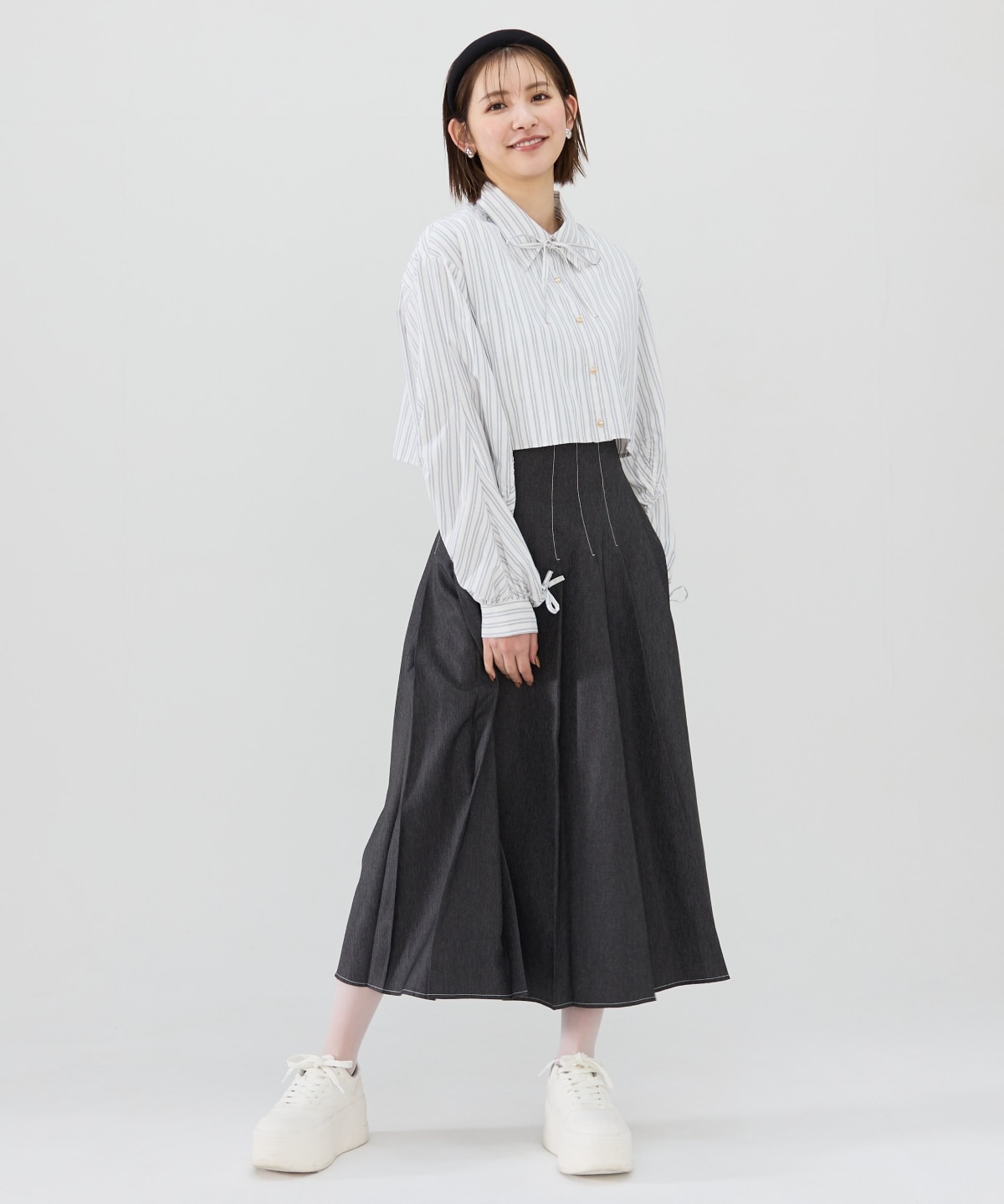 ドロストストライプシャツ