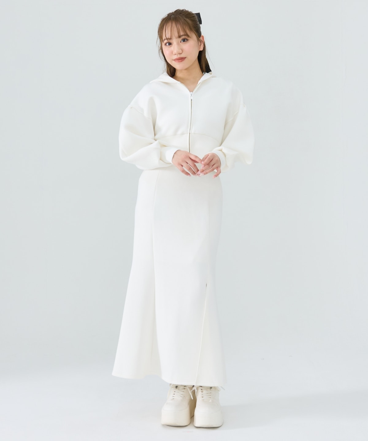 【セットアップ可能】ダンボールマーメイドロングスカート