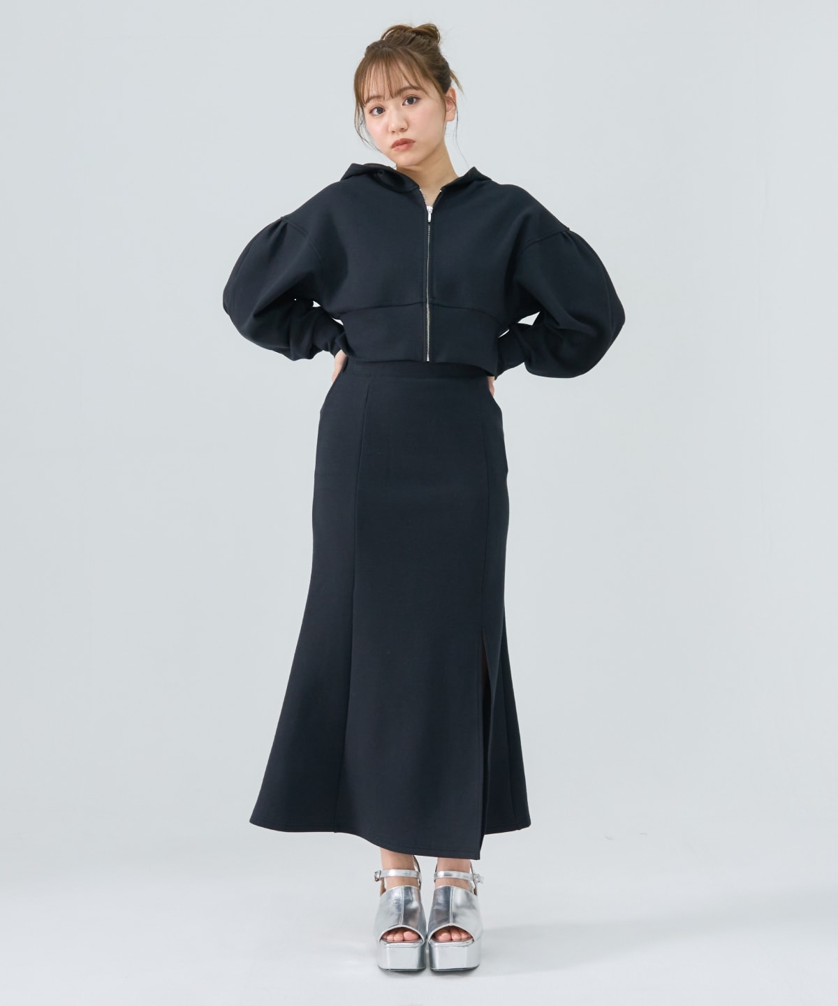 【セットアップ可能】ダンボールマーメイドロングスカート