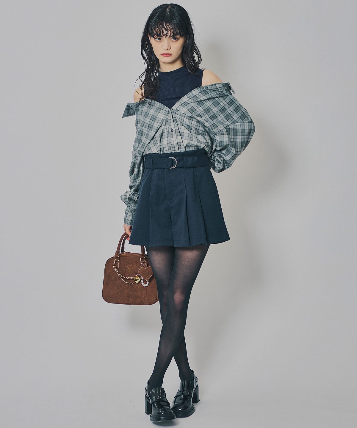 ウールライクタックショートパンツ