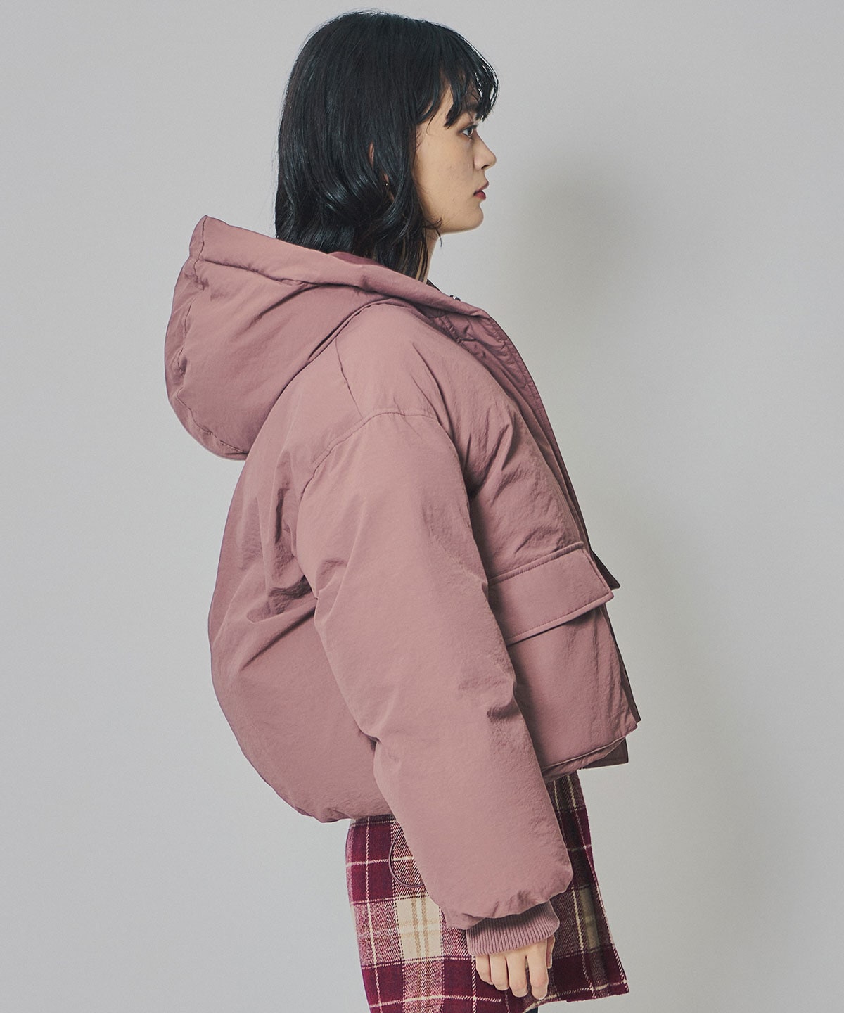 フラップポケットファイバーダウンジャケット