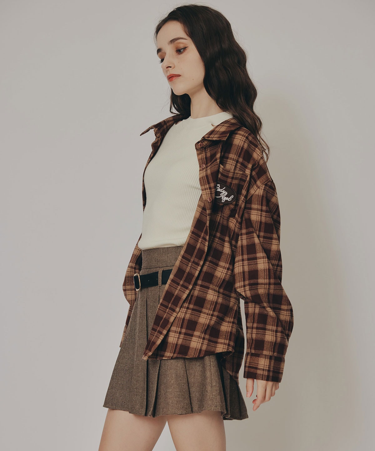 ロゴワッペンオーバーシャツ