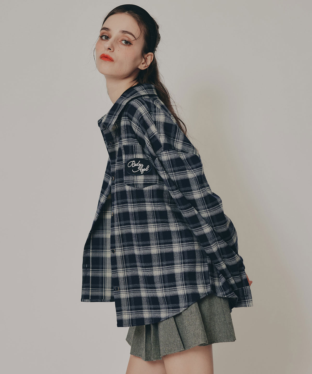 ロゴワッペンオーバーシャツ