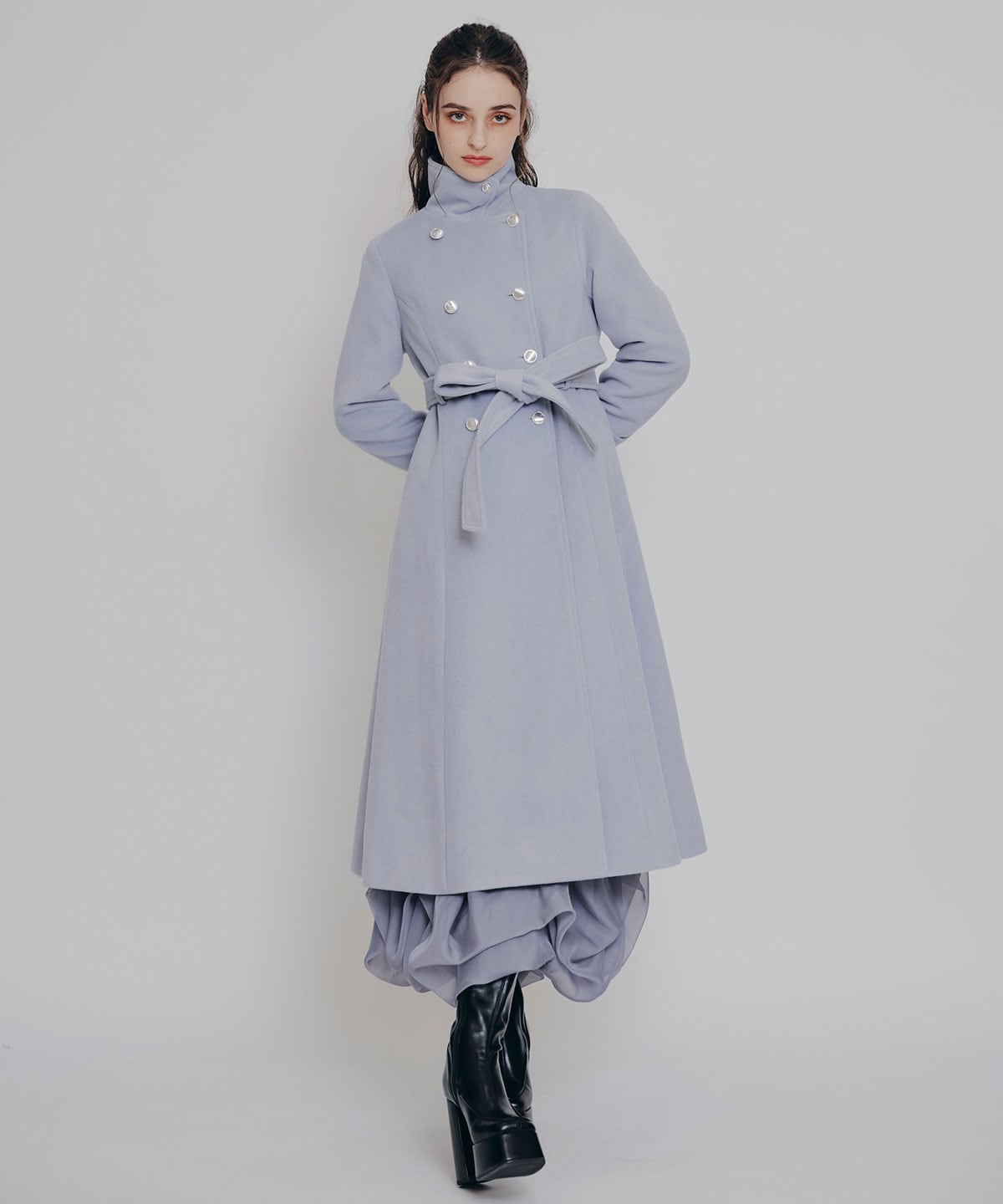 2WAYカラーダブルロングコート