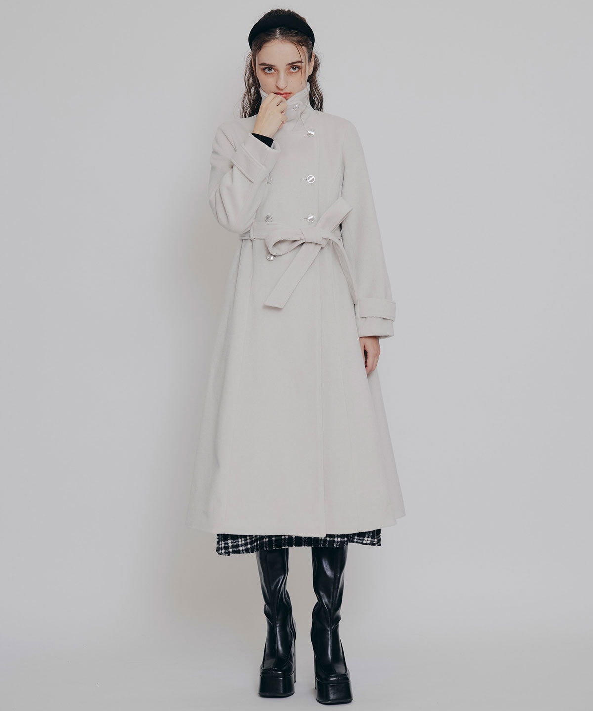 2WAYカラーダブルロングコート