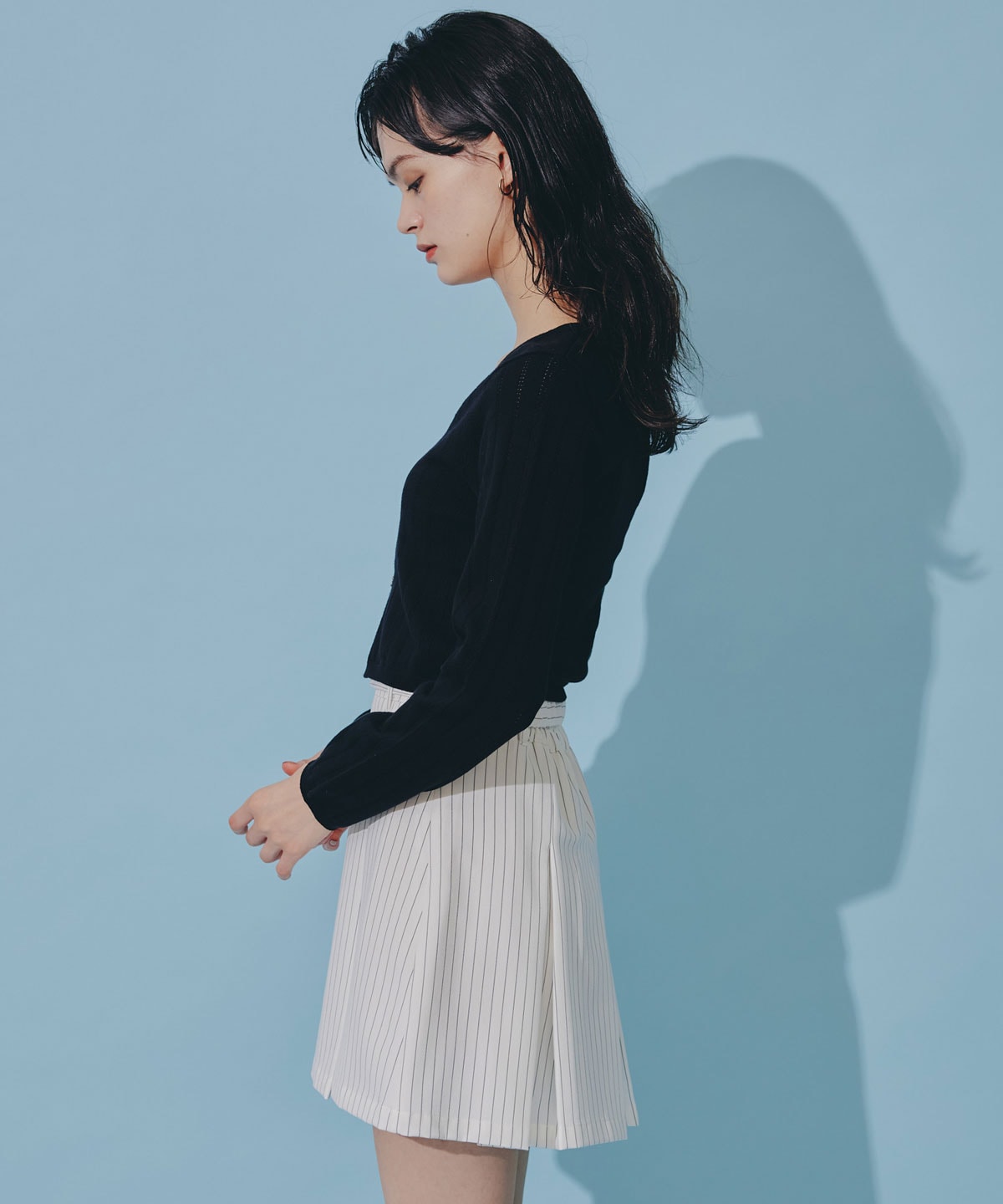 バタフライホックニットカーディガン