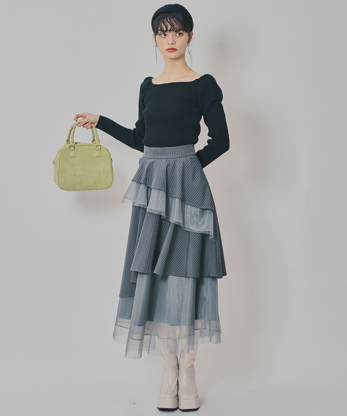 4wayリブニットトップス