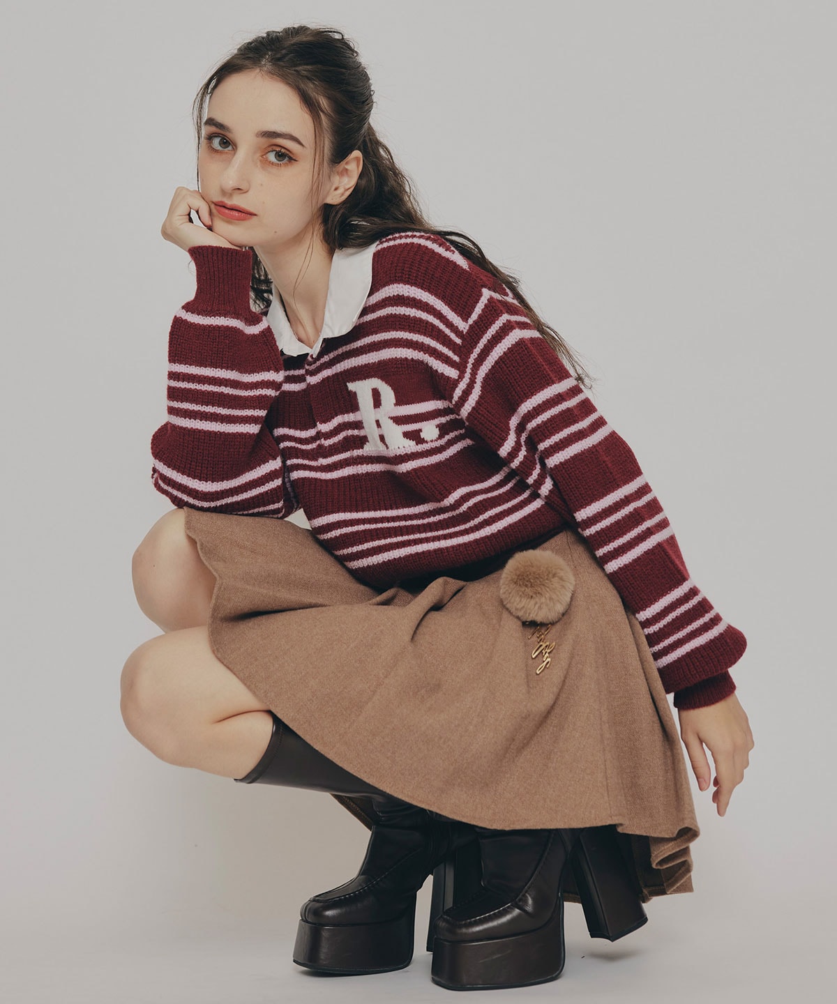 R.カレッジポロニットプルオーバー