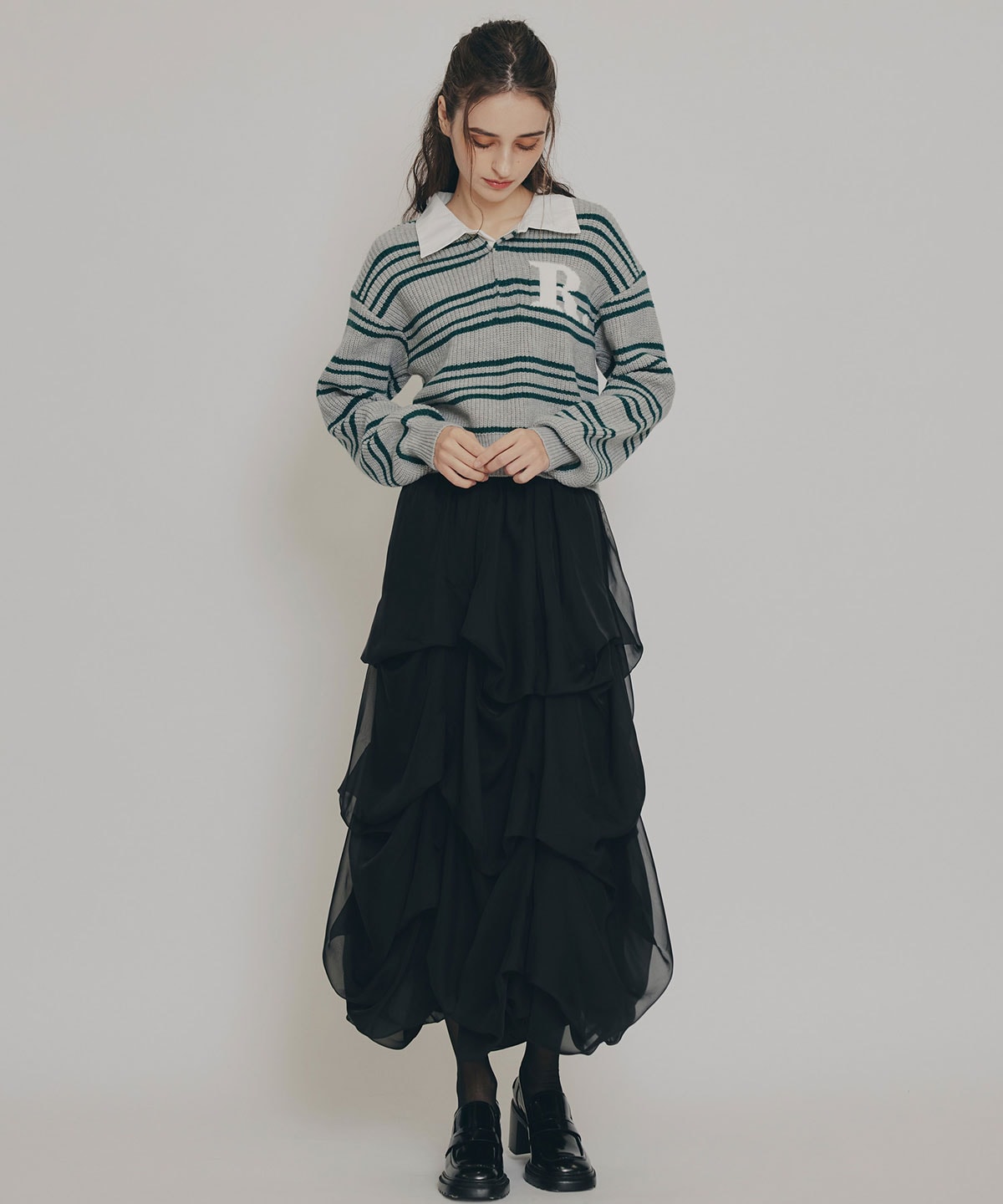 R.カレッジポロニットプルオーバー