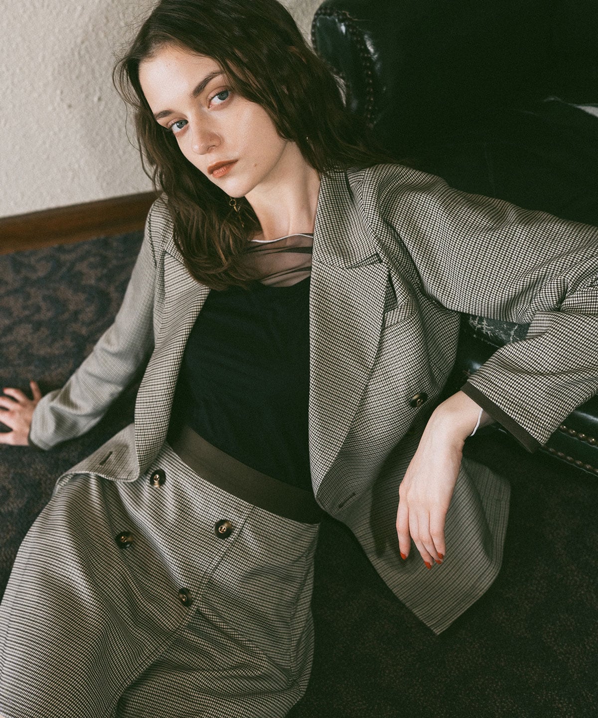 バイカラーメロウチュールトップス×ベアトップ