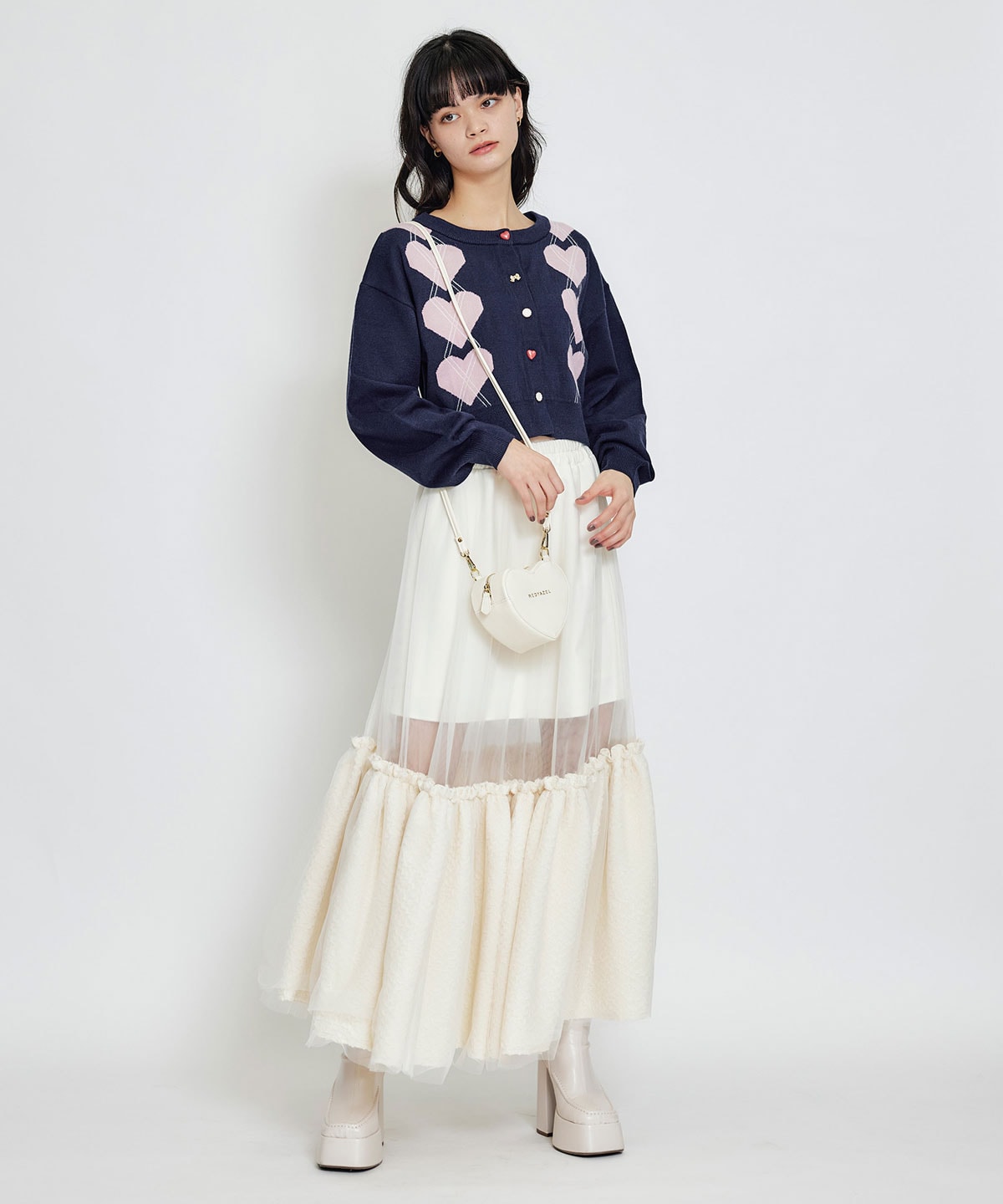 Love Me Heart モチーフ2WAYミニショルダーバッグ