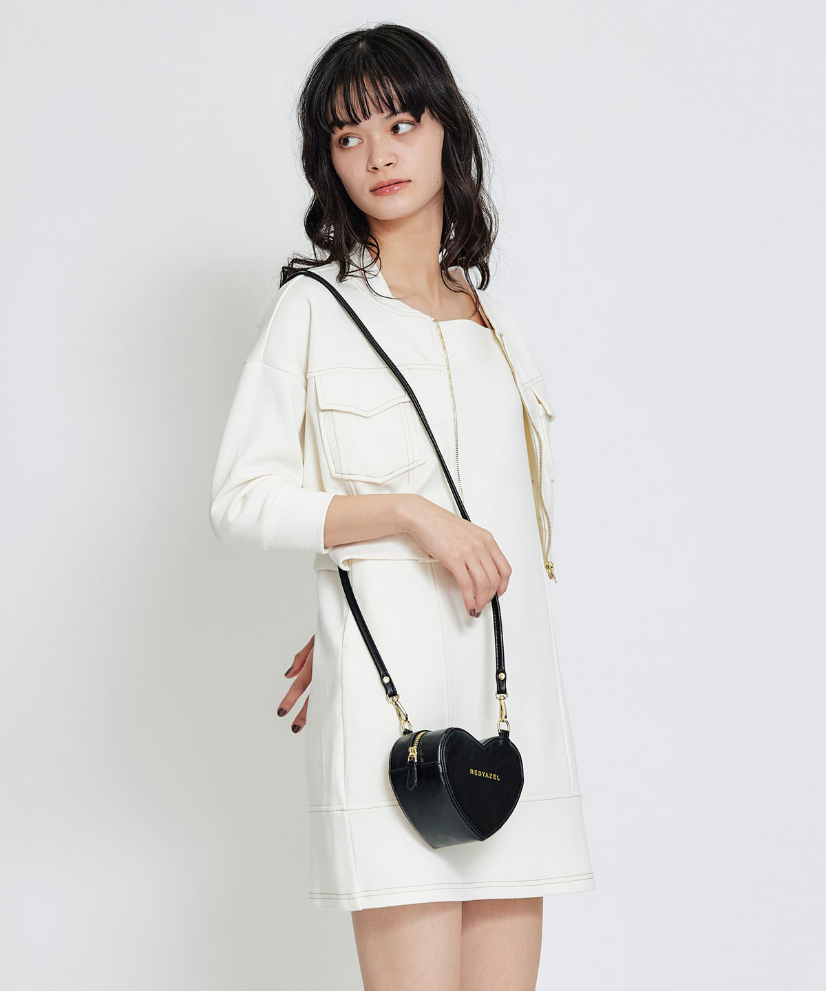 Love Me Heart モチーフ2WAYミニショルダーバッグ