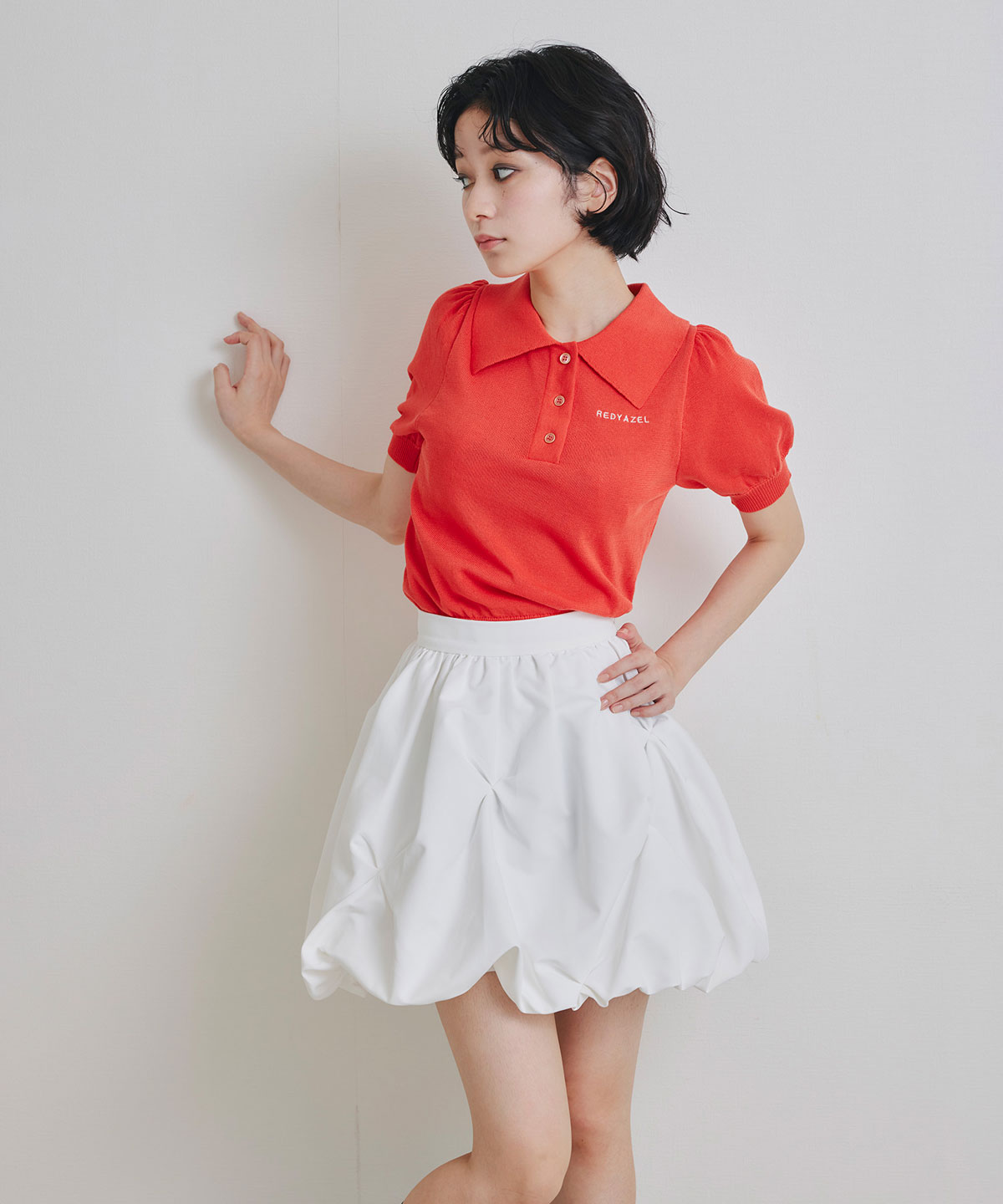 タックバルーンミニスカート