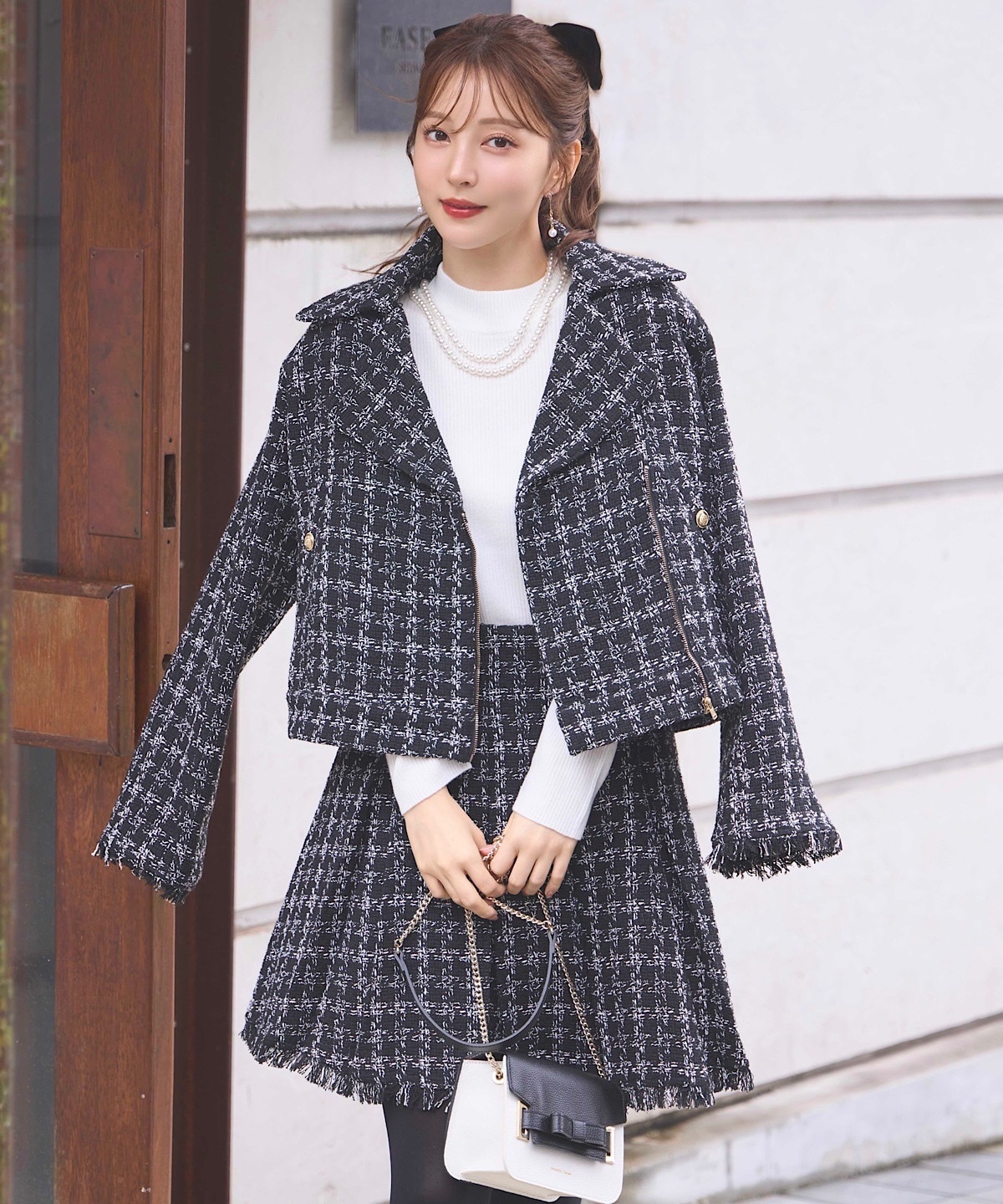 もっちり美シルエットプチハイネックニットプルオーバー