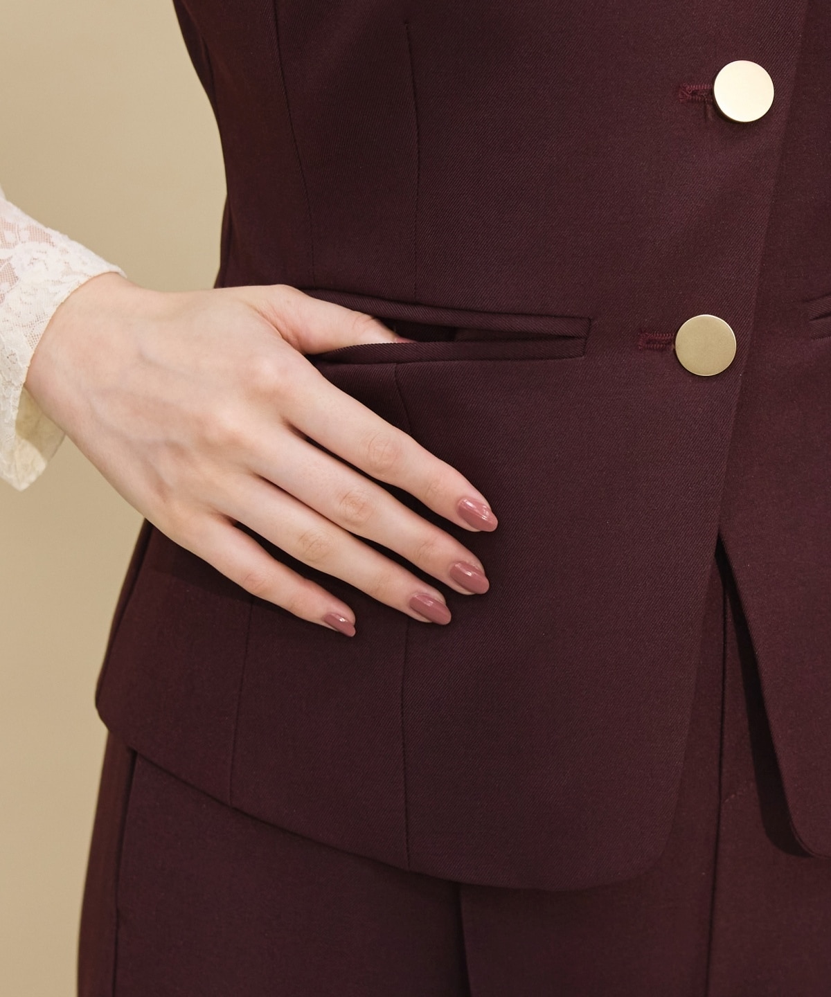 アシメコンパクトジレ