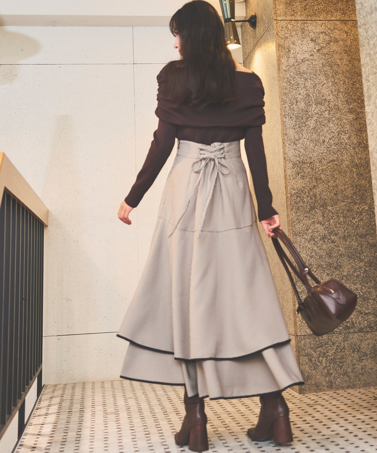 マーメイドティアードスカート