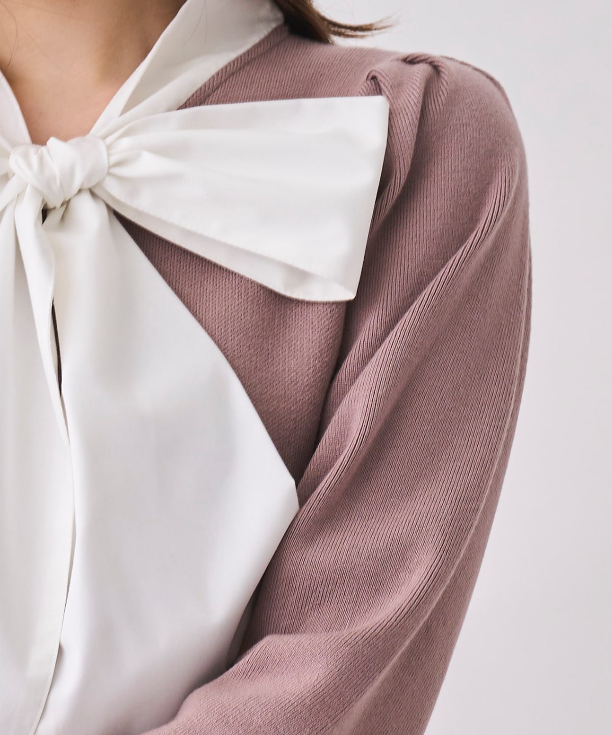 【NEW YEAR SPECIAL ITEM】ボウタイリボン付きニットワンピース