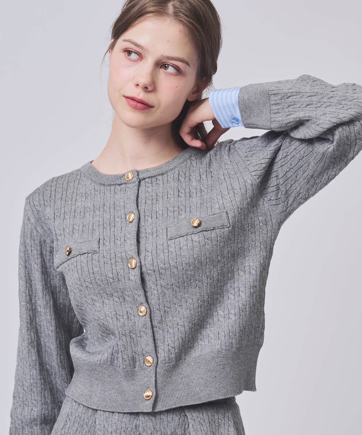 【NEW YEAR SPECIAL ITEM】レイヤードケーブルニットセットアップ