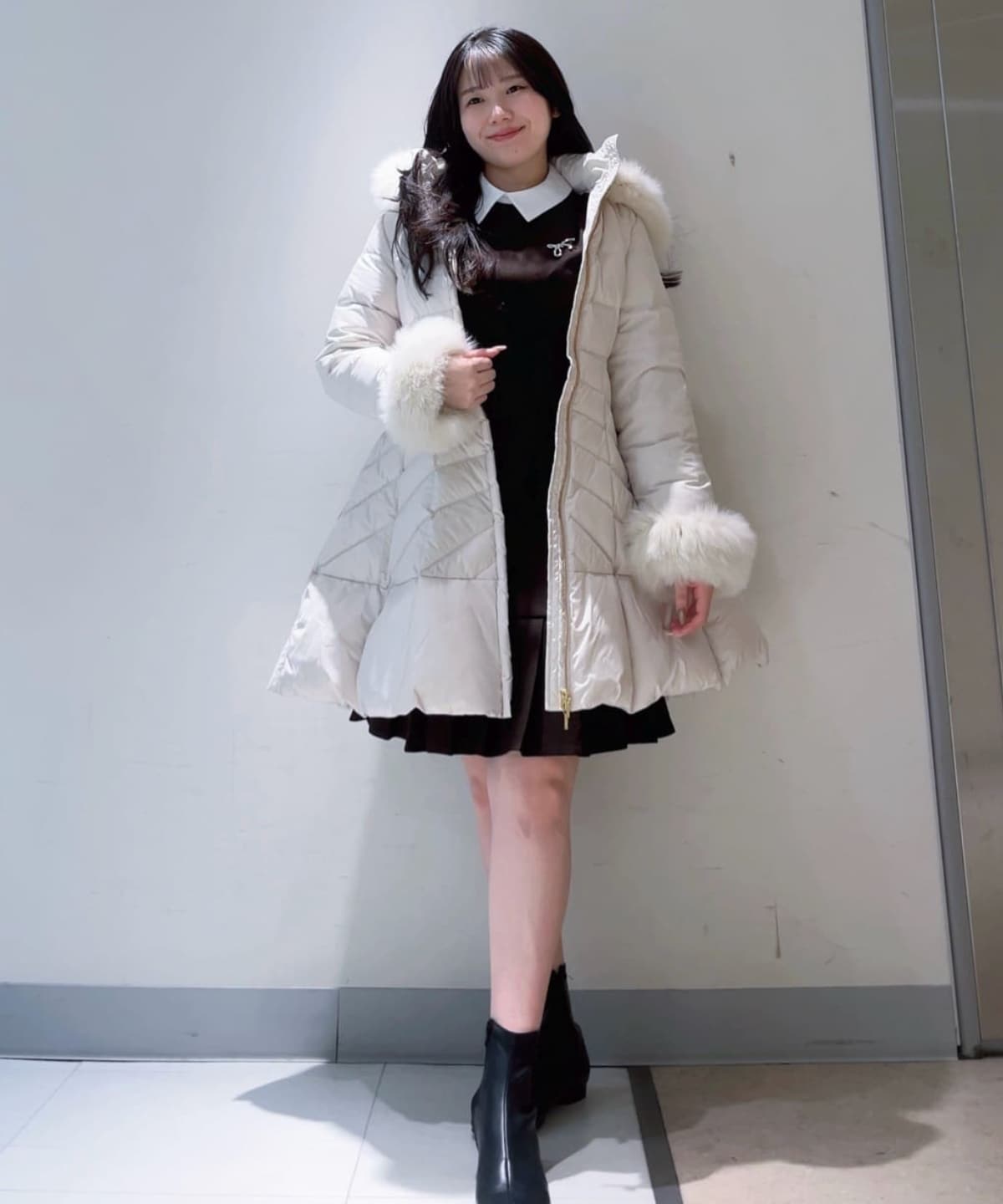 フォックスファー付Aラインダウン