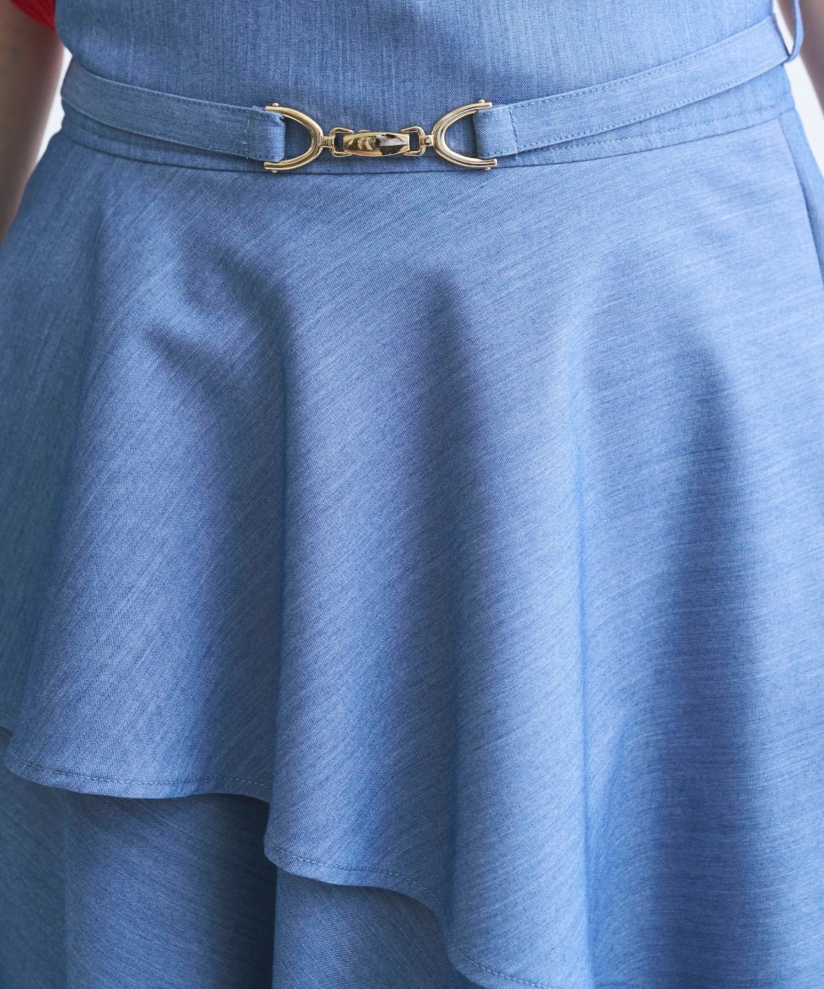 【4/3(Fri)発売】ベルト付きティアードスカート