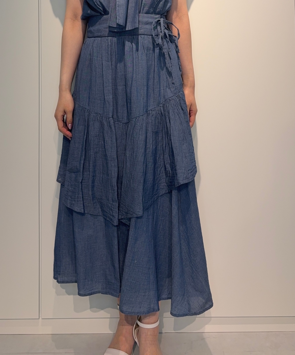 【4/24(Fri)発売】シアーデニムティアードスカート