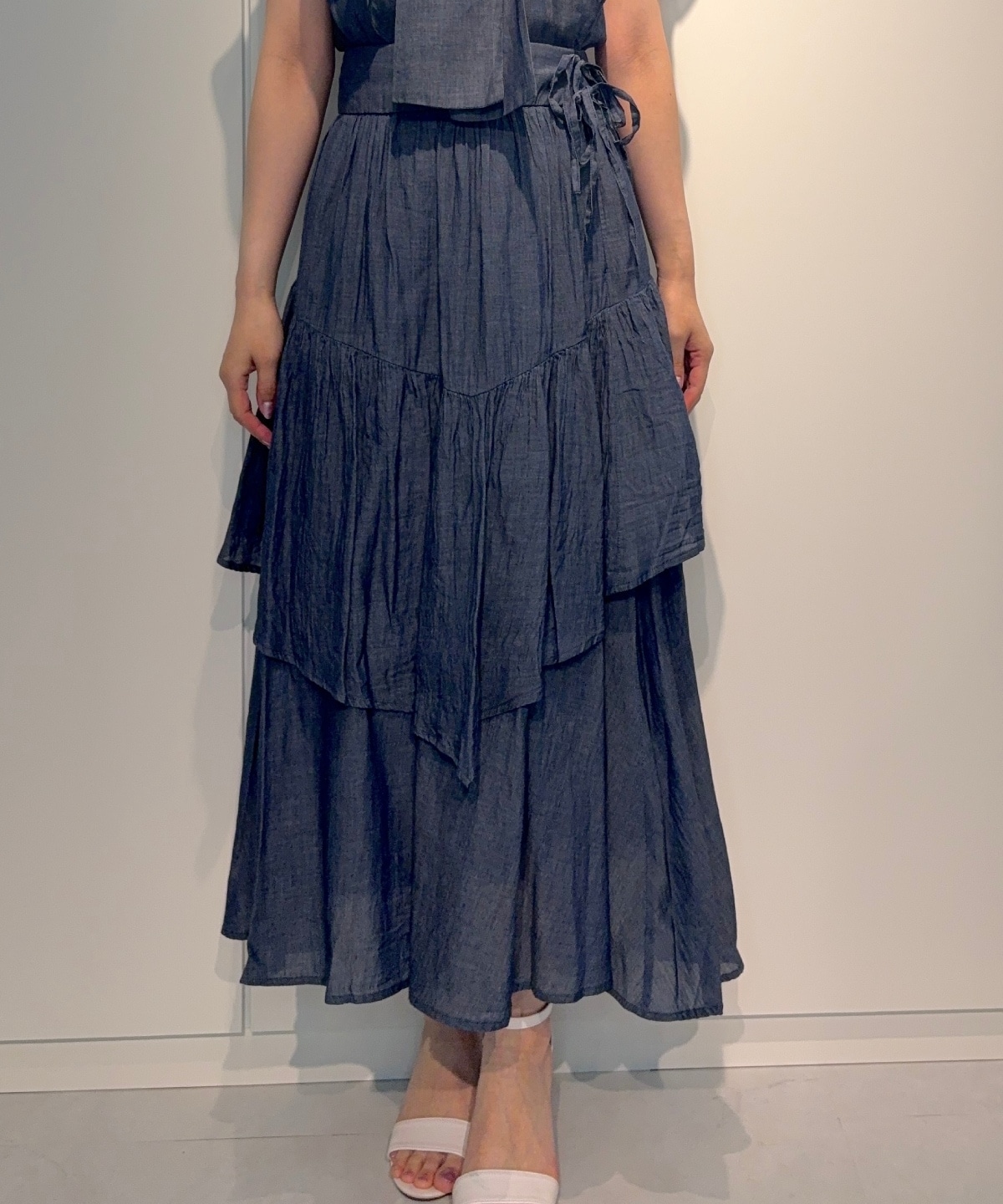 【4/24(Fri)発売】シアーデニムティアードスカート