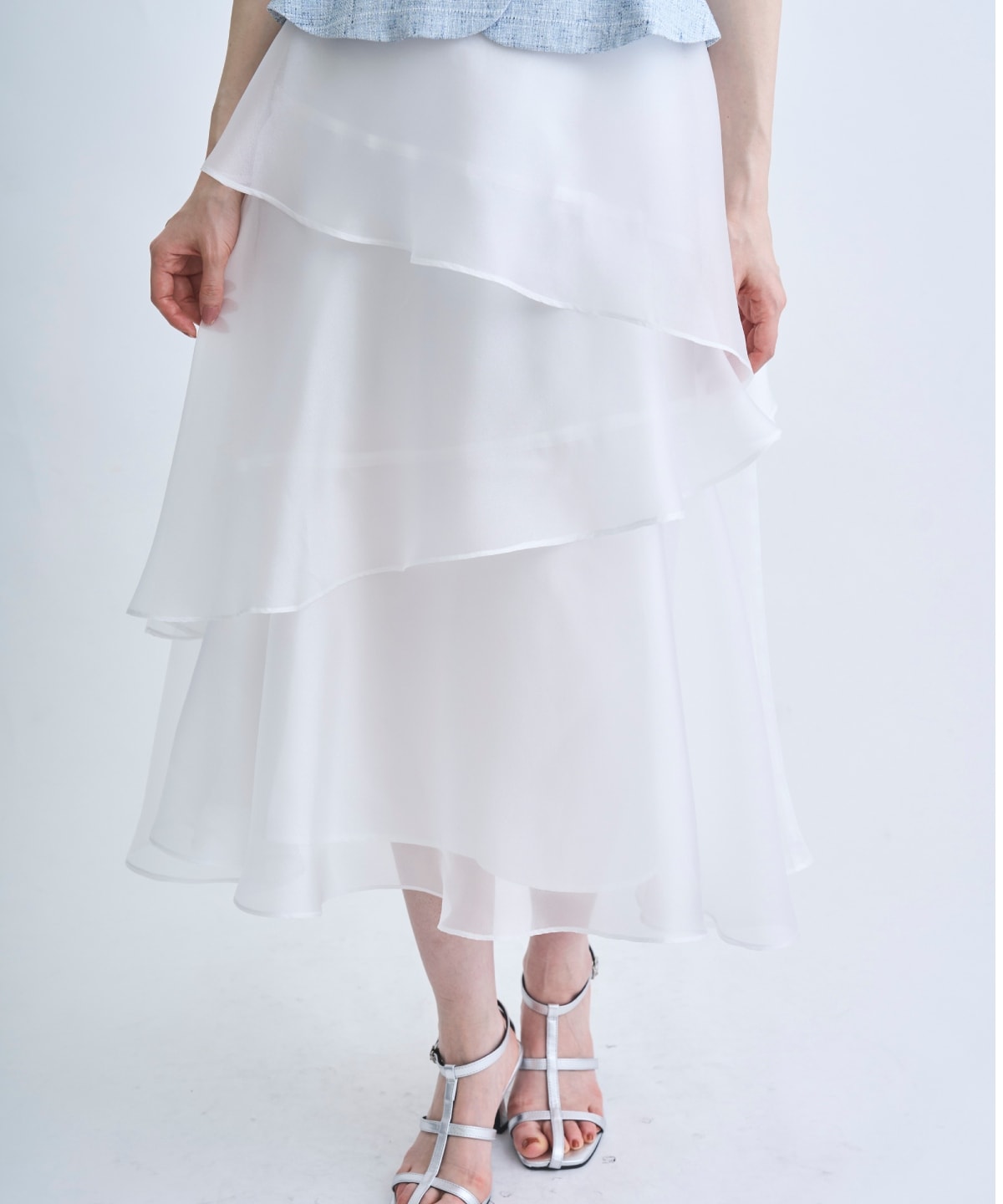 【4/10(Fri)予約開始】ジレドッキングティアードスカートワンピース