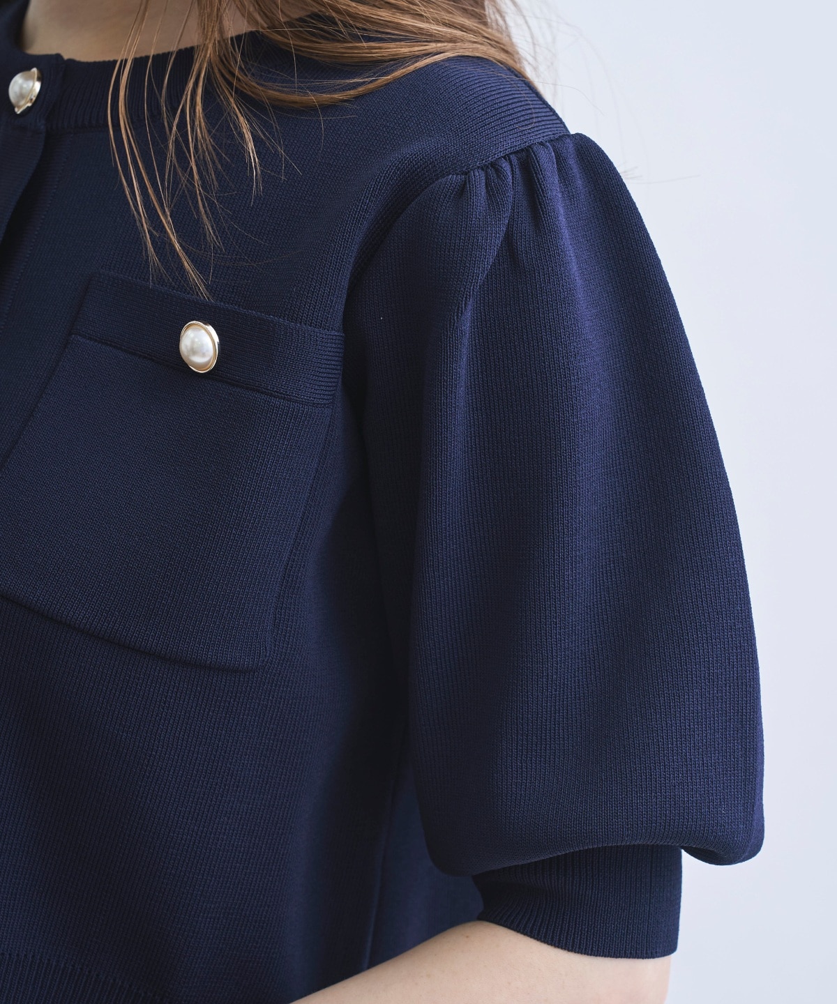 【4/10(Fri)発売】パフスリーブニットカーデプルオーバー