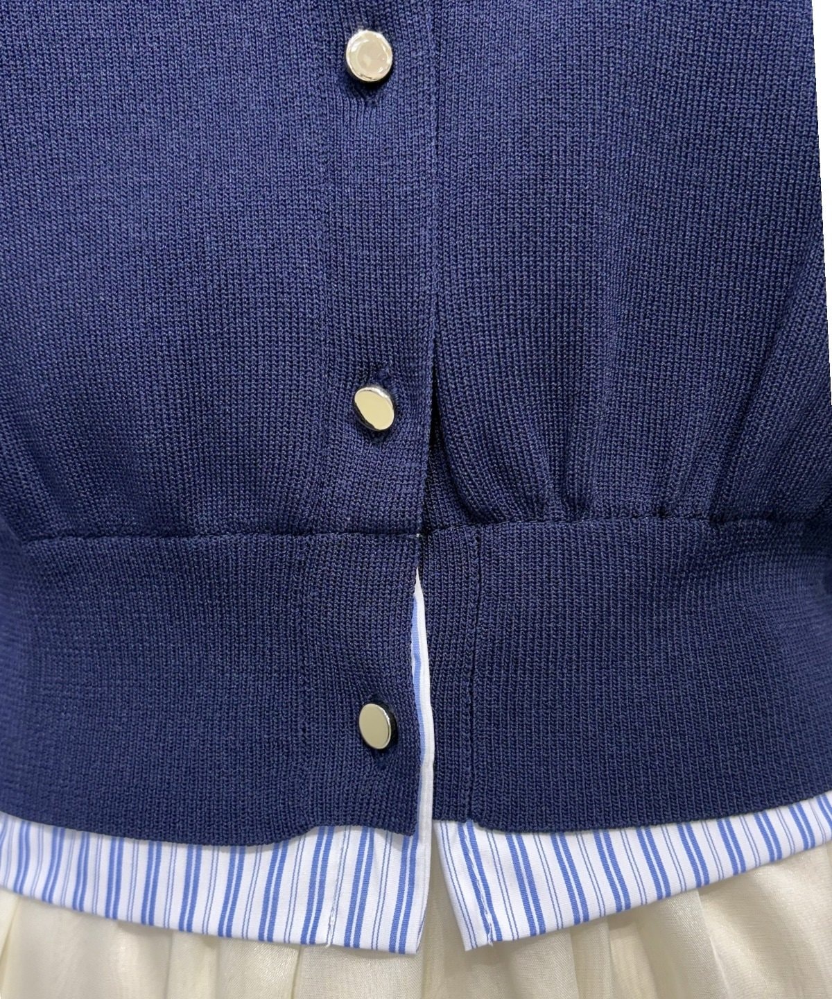 【3/24(Tue)発売】シャツレイヤードニットプルオーバー